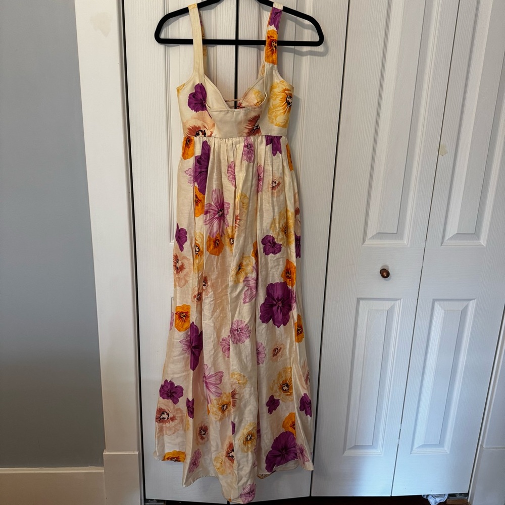 Acler Sandgate MIDI Dress in Almond Poppy